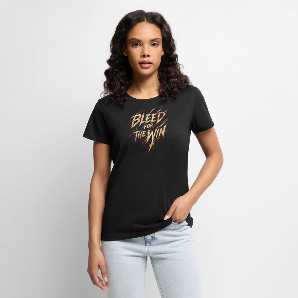 Women’s Premium T-Shirt Bleed for the Win - black